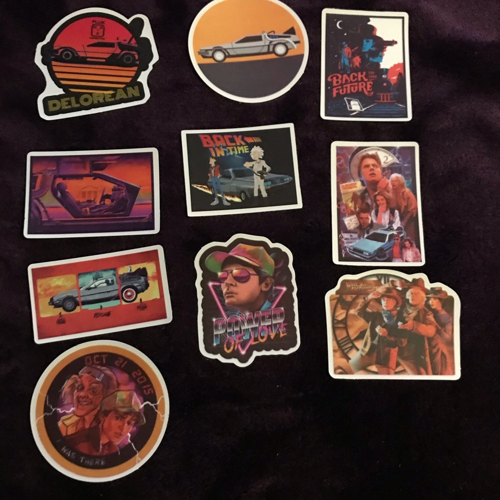 Back to the Future Stickers